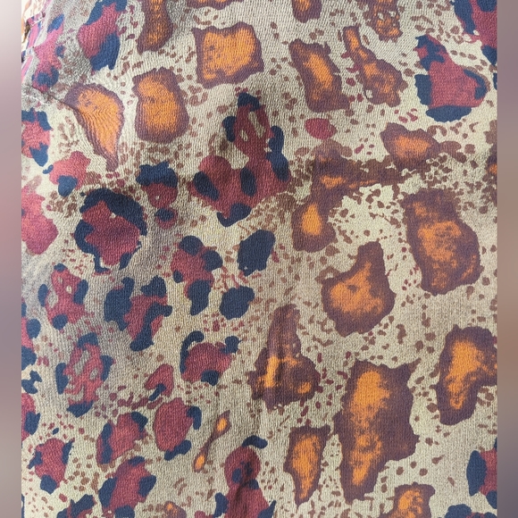 Laura Ashley Animal Print Silk Skirt - Picture 6 of 13